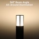 preview thumbnail 1 of 6, 5CCT Low Voltage LED Bollard Pathway Lights, Modern Outdoor Landscape Lights, Oil Rubbed Bronze - 4 Pack 4 Pack