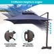 preview thumbnail 35 of 58, Pellebant 10 X 13 Feet Outdoor Cantilever Umbrella with Base