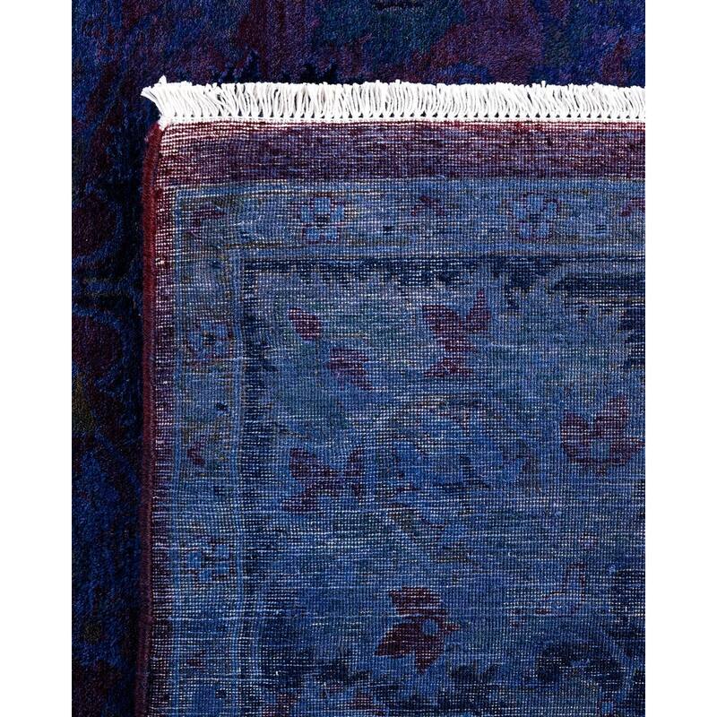 Fine Vibrance One-of-a-Kind Hand-Knotted Area Rug - Blue, 6' 2" x 9' 0" - 6' 2" x 9' 0"