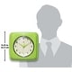 preview thumbnail 17 of 63, Infinity Instruments Retro 9.25-inch Square Wall Clock - 9.25 x 1.875 x 9.5