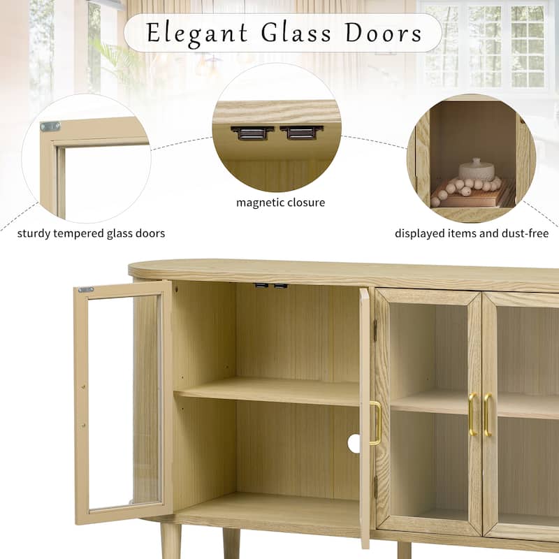 Farmhouse Sideboard Cabinet with Storage