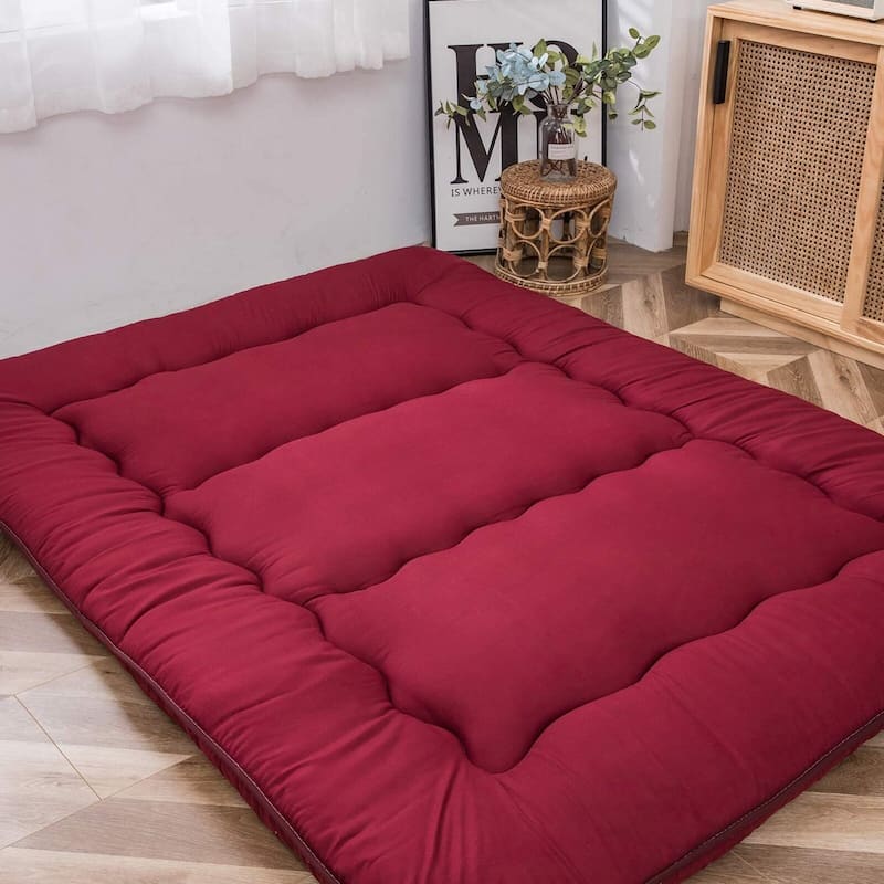Traditional Japanese Foldable & Portable Floor Futon Mattress