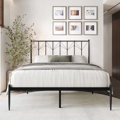 CraftPorch Elegant Metal Platform Bed