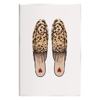Stupell Leopard Pattern Loafers Wall Plaque Art Design by Amelia Noyes ...