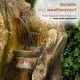 preview thumbnail 7 of 10, Alpine Corporation 62" Tall Outdoor Tree Trunk Water Fountain with LED Lights