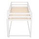 preview thumbnail 7 of 22, Twin Over Twin Solid Wood Floor Bunk Kids Bed with Ladder - Low Design for Safety, Full-Length Guardrails, Easy Assembly, White