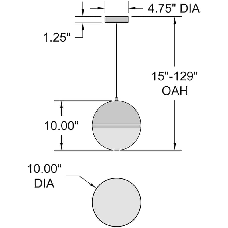 Access Lighting 23946LEDD Unity 10" Wide LED Mini Pendant