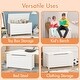 preview thumbnail 8 of 25, Kids Wooden Toy Box Storage with Safety Hinged Lid