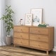 preview thumbnail 18 of 58, Max and Lily Solid Wood 6-Drawer Dresser Pecan