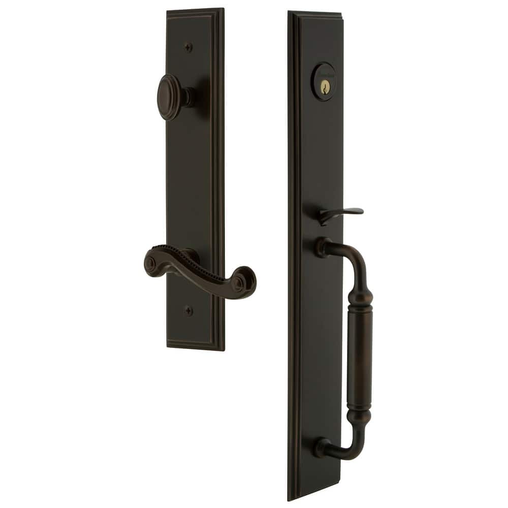 Grandeur Carre Solid Brass Rose Left Handed Keyed Entry Single