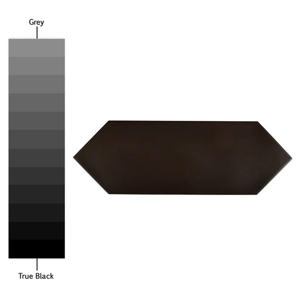 SomerTile 4x11.75-inch Cometa Black Porcelain Floor and Wall Tile