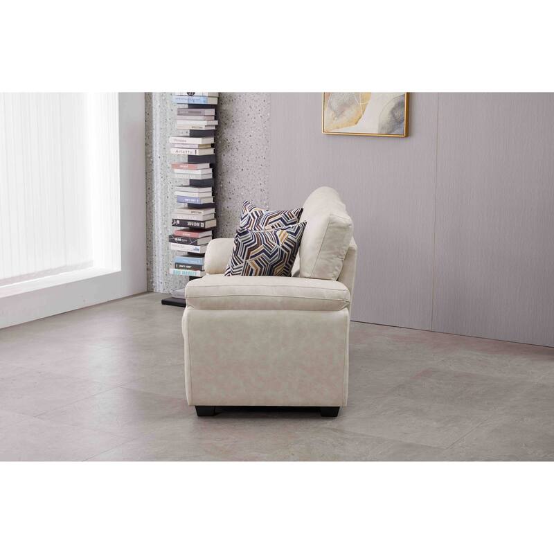 58.7'' Wide Faux Leather Loveseat