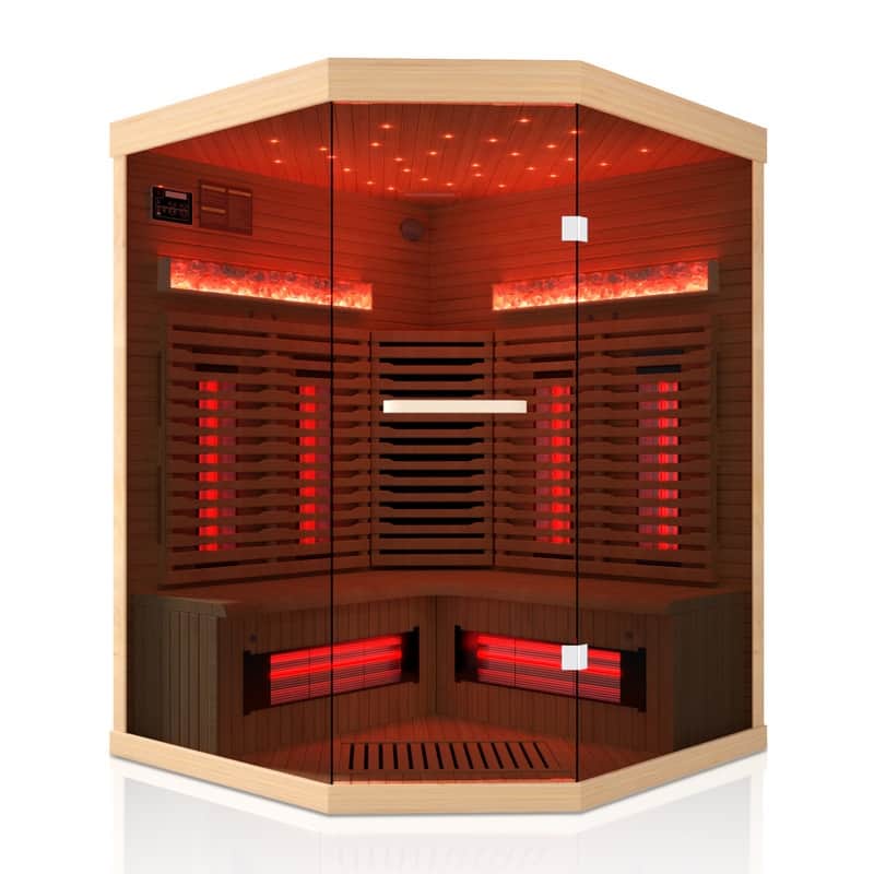 Infrared Sauna up to 4 Person with 15 Minutes Warm-up Heater Tube & Carbon Plate