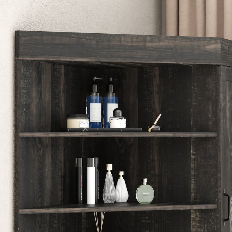 Large Gun Safe with Digital Lock Tall Storage Cabinet with Shelves, Multi-Option Secure Locker and Cupboard