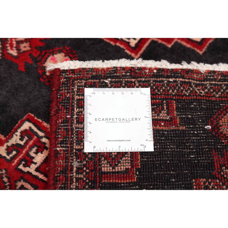 ECARPETGALLERY Hand-knotted Teimani Dark Navy Wool Rug - 3'3 x 7'0