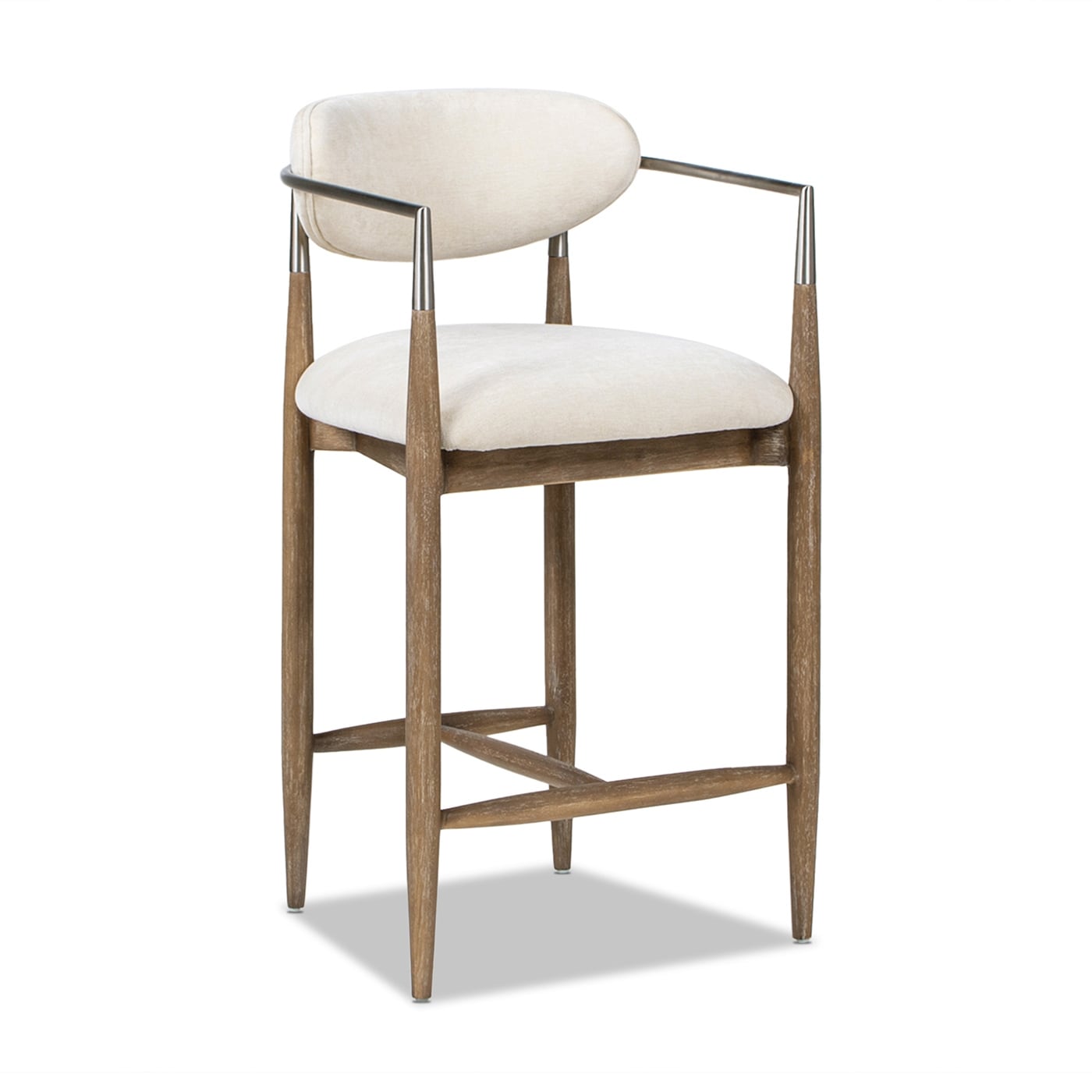 Artemis 26" Mixed Material Upholstered Counter Stool