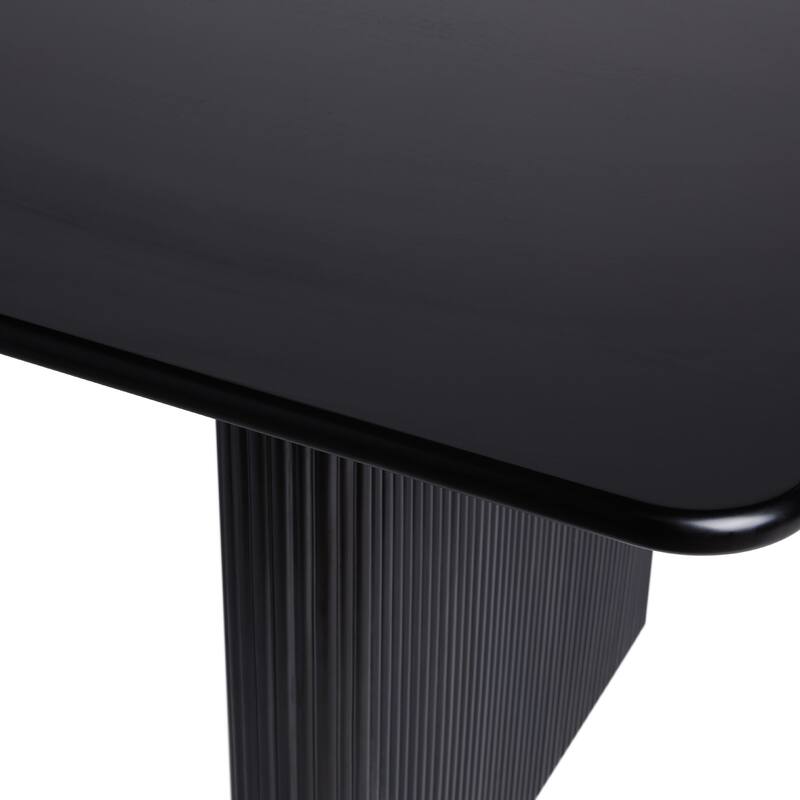 Middlebrook Designs 68" Modern Dining Table with Reeded Base
