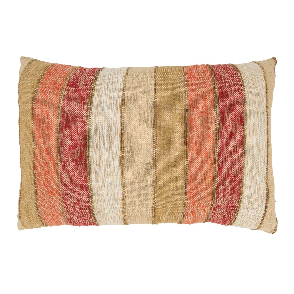 Chic Linear Pattern Throw Pillow