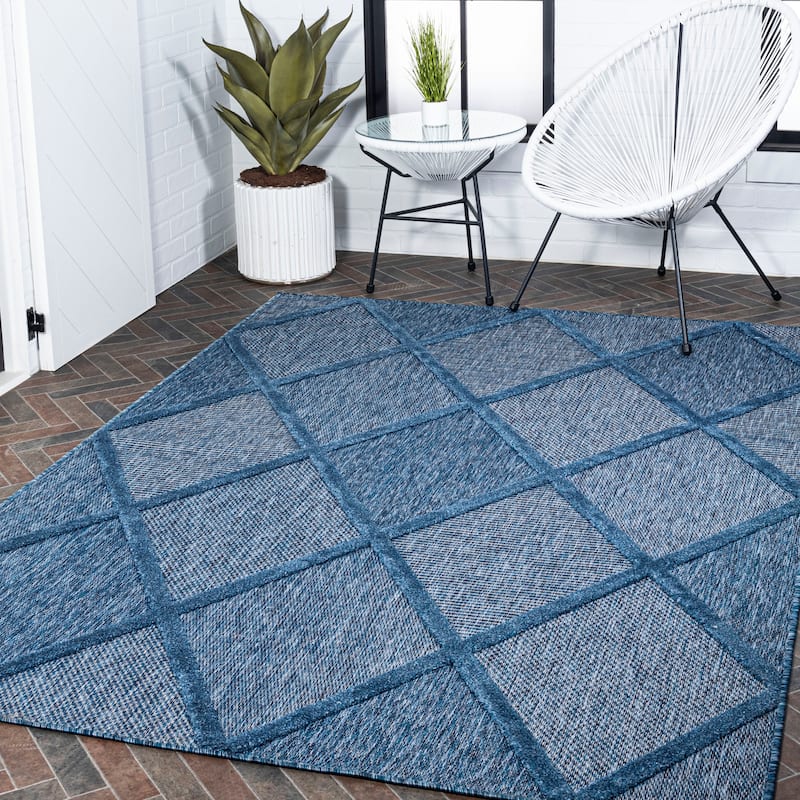 JONATHAN Y Talaia Diamond Trellis Indoor/Outdoor Area Rug