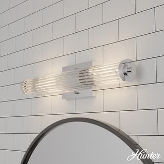 Hunter Holly Grove Bathroom Vanity Wall Light, Art or Shelf Light - Contemporary - Damp Rated!