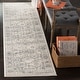preview thumbnail 7 of 31, SAFAVIEH Carnegie Allean Modern Distressed Oriental Rug 2'3" x 12' Runner - Cream/Dark Grey