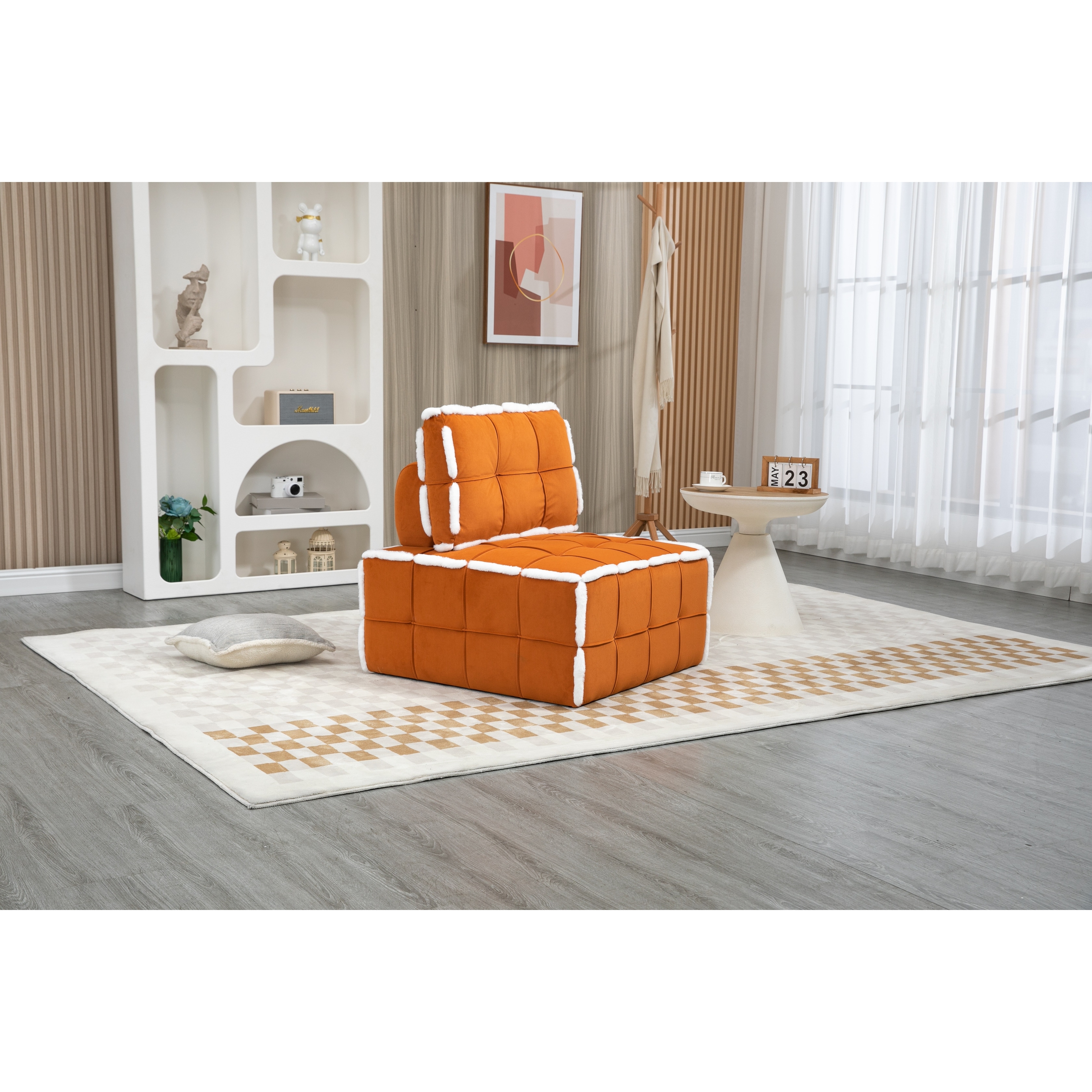 Orange hot sale oversized chair