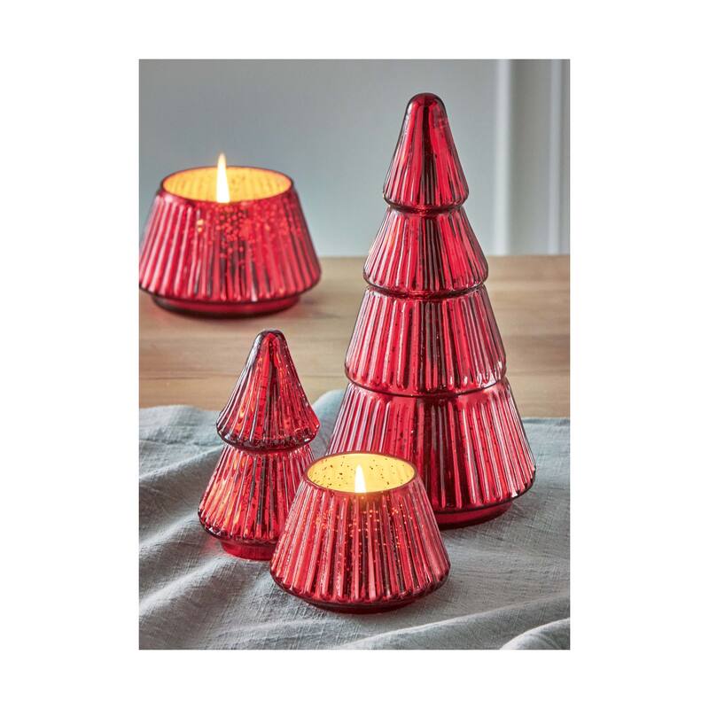 Portobello Glass Tree Candle Lg