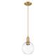 Option Brushed Brass / Clear Shade
