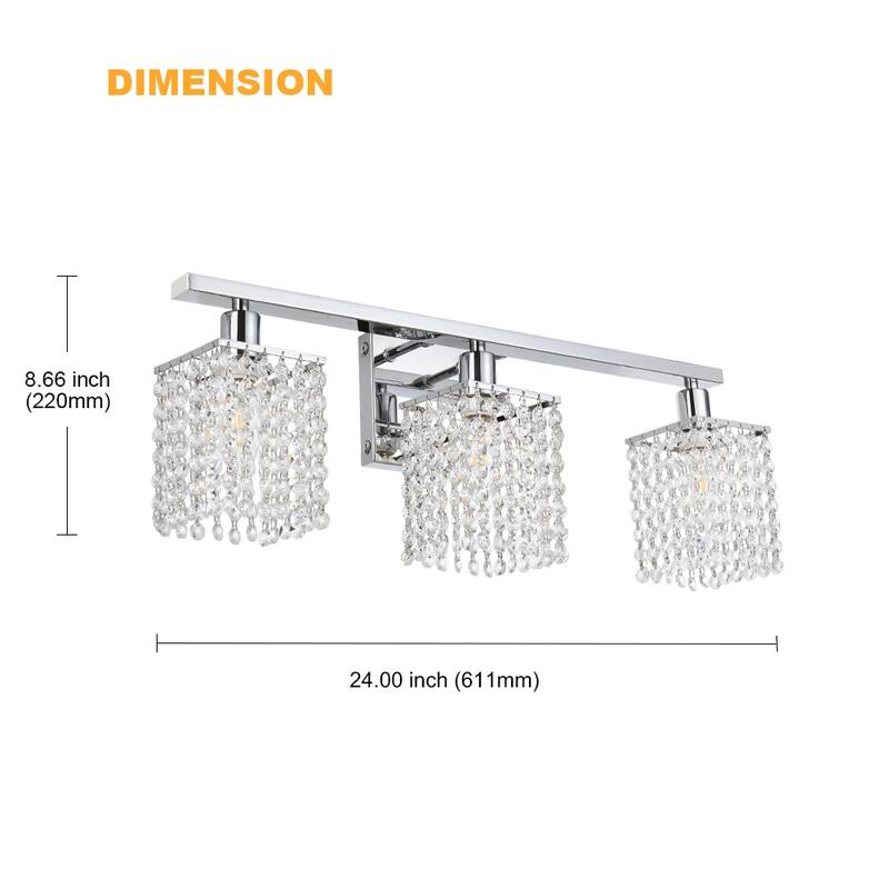 Modern Bathroom Lights with Crystal Shape