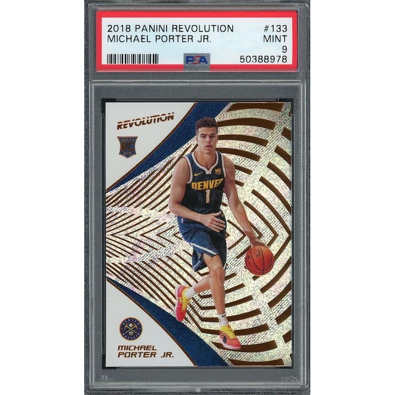 Michael Porter Jr 2018 Panini Revolution Basketball Rookie Card RC #133 Graded PSA 9 MINT - 8'6" x 11'6"