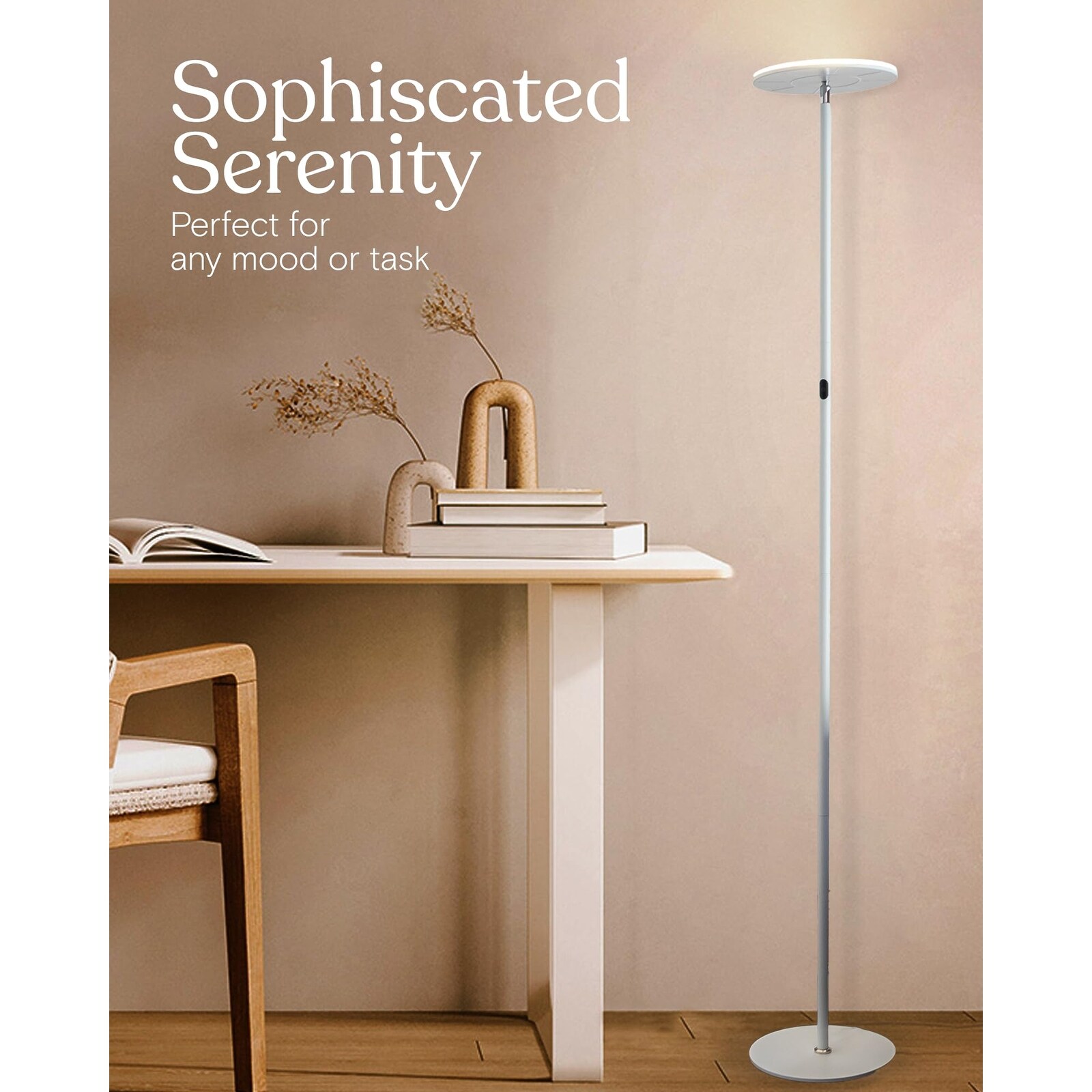 Sky LED Torchiere Super Bright Floor Lamp High Lumen Light for Living Rooms Offices Indoor Pole Uplight for Bedroom Reading Bed Bath Beyond 41476752
