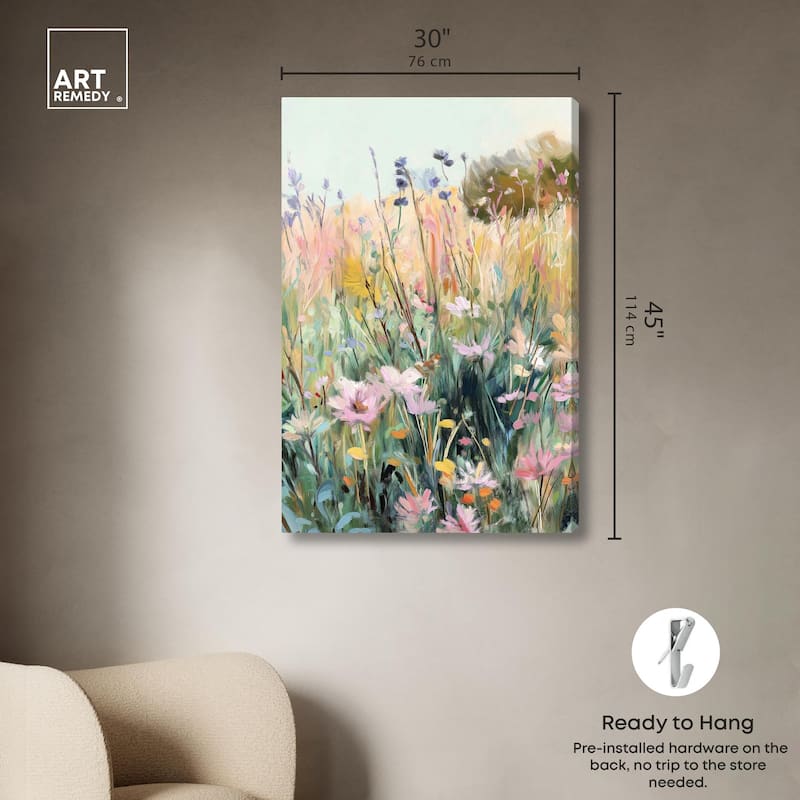 Floral Impressionism II Canvas by Art Remedy, Gallery Wrapped