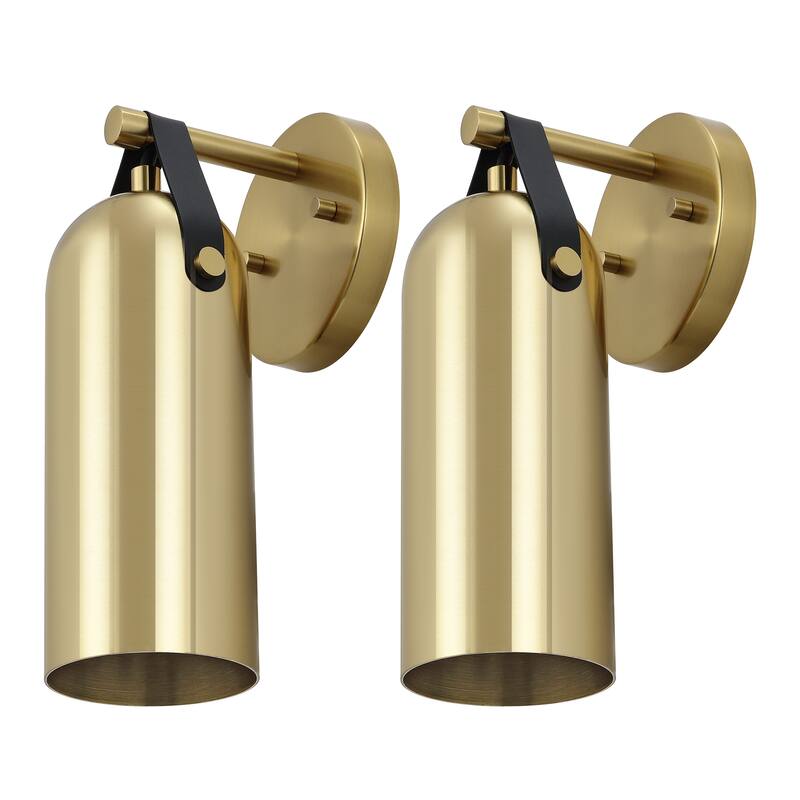 SAFAVIEH Lighting Ranya 6-inch Downward Light Wall Sconce with Bulbs (Set of 2) - 5.5 In. W x 5.1 In. D x 12 In. H - 6Wx5Dx12H