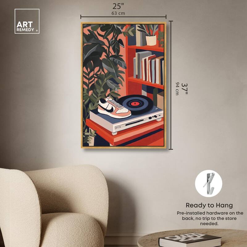 Vinyl and Sneaker Canvas by Art Remedy