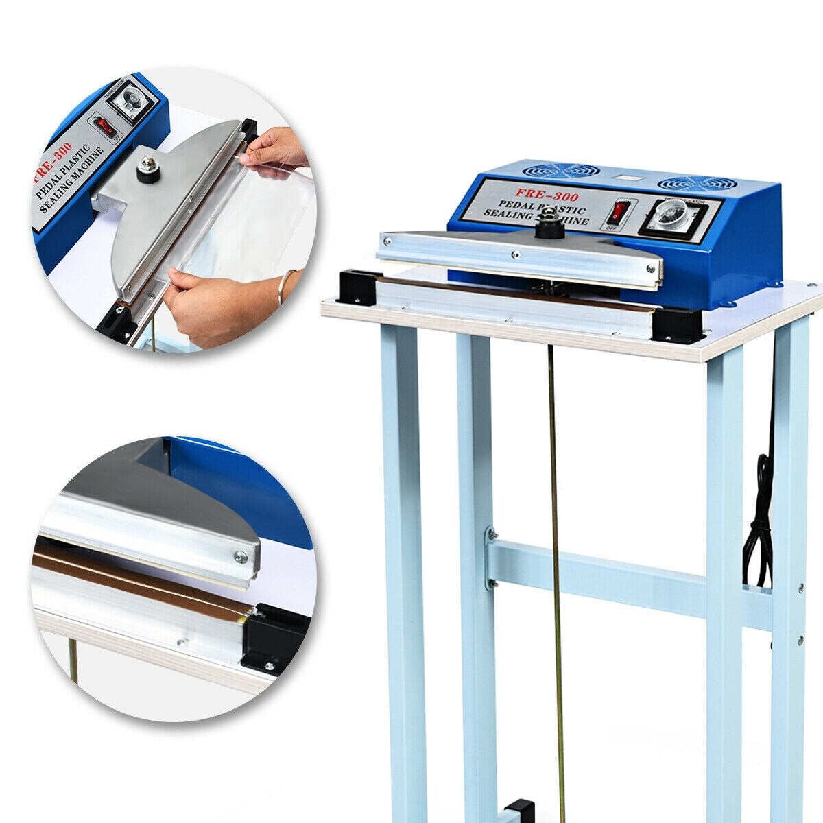 Shop Gymax 12 Foot Pedal Impulse Sealer Heat Seal Plastic Bag