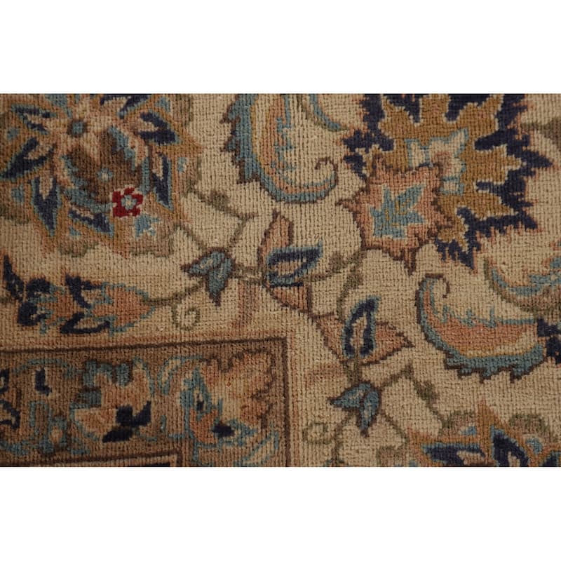 All-Over Floral Tabriz Persian Antique Area Rug Handmade Wool Carpet - 8'6"x 12'0"