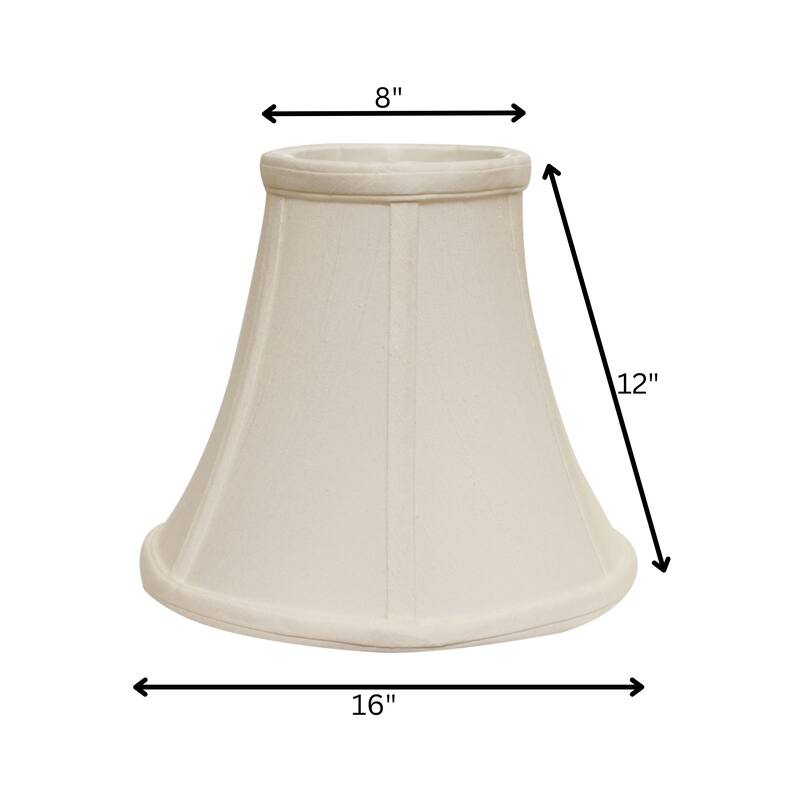 Bell Softback Lampshade with Washer Fitter, White