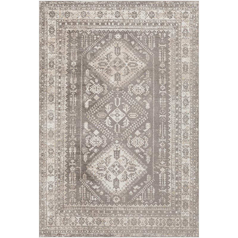 Livabliss Ambridge Machine Washable Traditional Diamond Area Rug