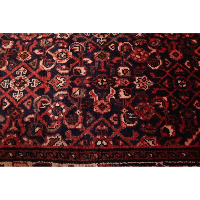 ECARPETGALLERY Hand-knotted Andelz Dark Navy Wool Rug - 3'8 x 10'8