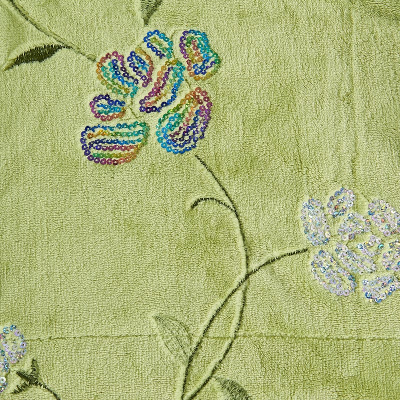 Embroidered Sequin Throw