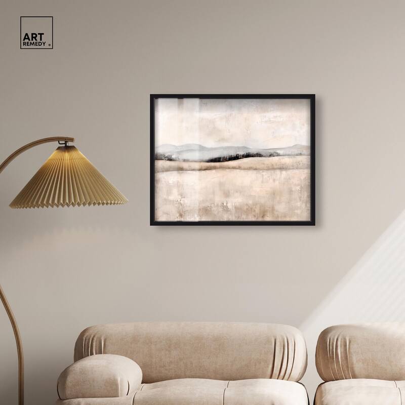 Distant Hills I Shadowbox by Art Remedy