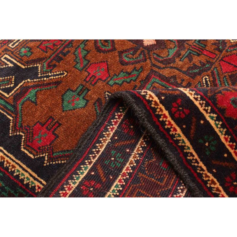 ECARPETGALLERY Hand-knotted Teimani Black Wool Rug - 3'7 x 5'10