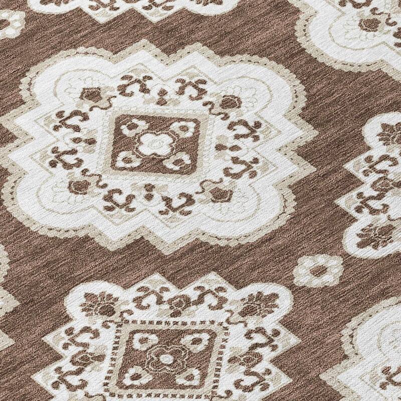 Machine Washable Indoor/ Outdoor Chantille Moroccan Boho Rug