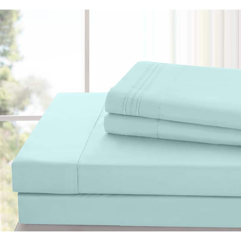 6 Piece Bed Sheet Set Deep Pocket Ultra Soft Microfiber Bedding Sheets