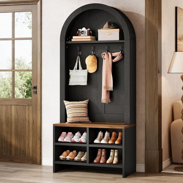 entryway metal hall tree