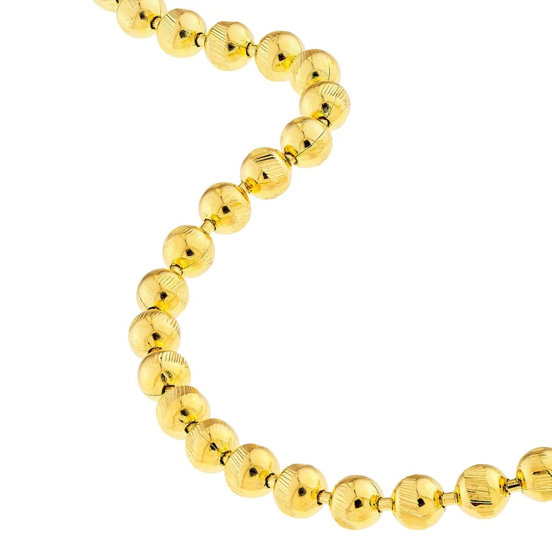 Marquee Jewels 14K Solid Yellow Gold Bead Bracelet