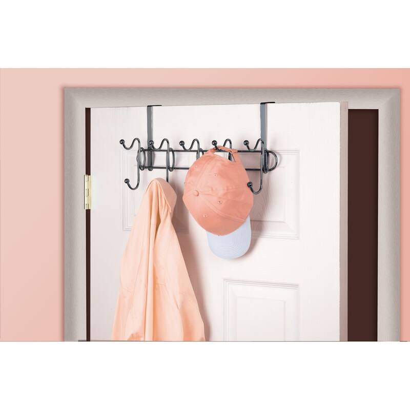 Simplify 10 Hook Over the Door Hanger in Onyx