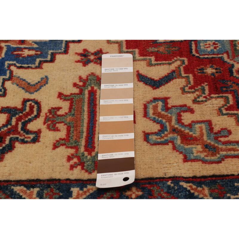 ECARPETGALLERY Hand-knotted Uzbek Ghazni Ivory Wool Rug - 3'2 x 5'0