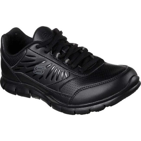 black slip resistant sneakers