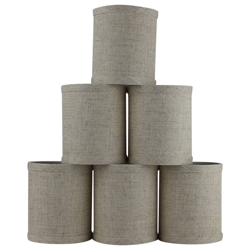 Drum Chandelier Shade, Clip On, 4 inch Bottom Diameter, 4.75" Height